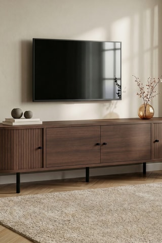 Meuble TV 4 portes  - 180 x 47 x 40 cm