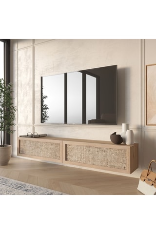 Meuble TV 2 abattants - 180 x 30 x 30 cm