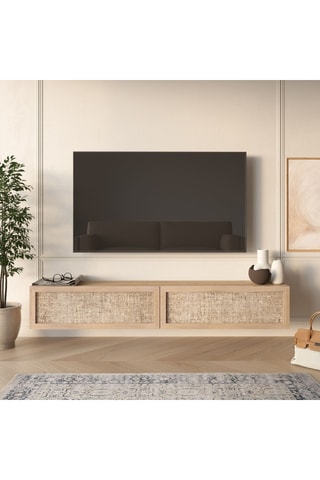 Meuble TV 2 abattants - 180 x 30 x 30 cm