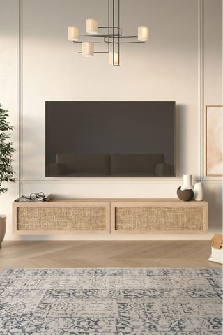Meuble TV 2 abattants - 180 x 30 x 30 cm