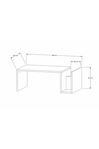 Table basse - 86,8 x 32,4 x 50 cm