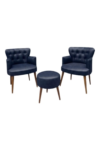 2 fauteuils et pouf