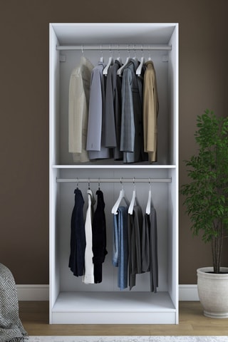 Armoire 2 étagères - 210 x 90 x 57,5 cm