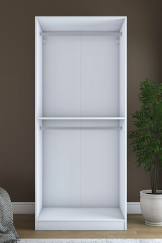 Armoire 2 étagères - 210 x 90 x 57,5 cm