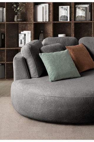 Canapé - Anthracite - En tissu easy-clean