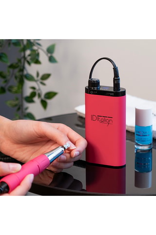 Fresa elettrica per unghie - Rosa - 6 testine - 35000 giri/min