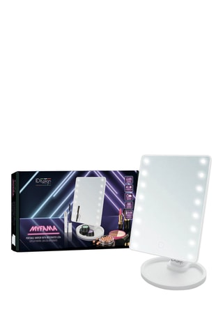 Specchio portatile con LED - 2 intensità luminose