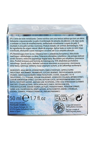 Crema notte nutriente - Collagene marino & acido ialuronico - Viso - 50 ml