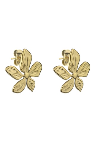 Boucles d'oreilles April - Acier inoxydable doré