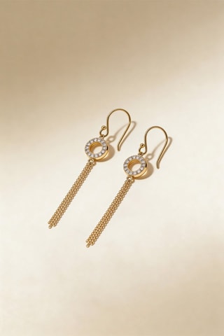 Boucles d'oreilles Rayon de Pureté - Or jaune et diamants