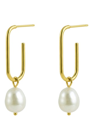 Boucles d'oreilles - Plaqué or jaune et perles de culture d'eau douce