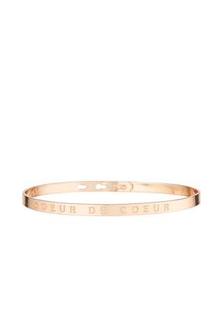 Jonc Soeur de coeur - Doré rose