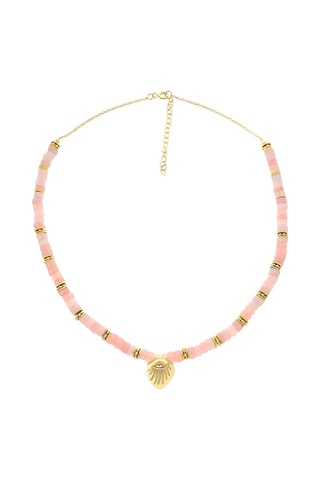 Collar bañado en oro fino amarillo - Ópalos