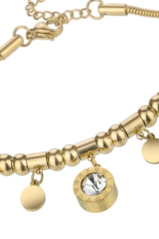Bracelet Danielle - Plaqué or jaune et zircons