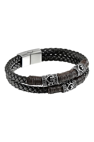 Bracelet en cuir - Noir