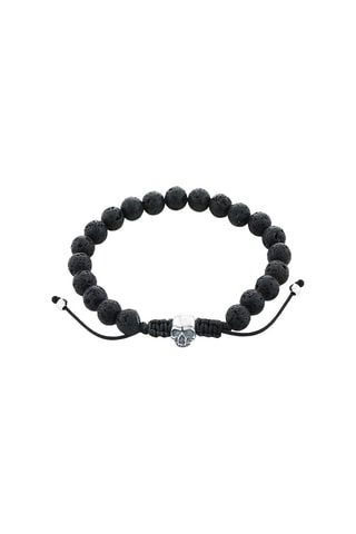 Bracelet - Argent et pierres de lave