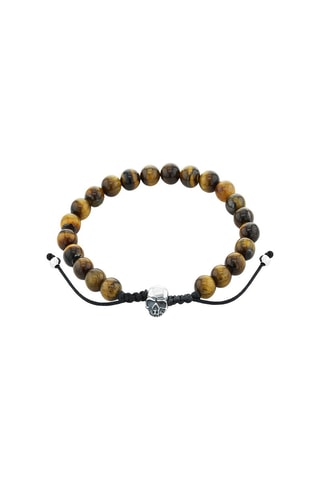 Bracelet - Argent et œils-de-tigre