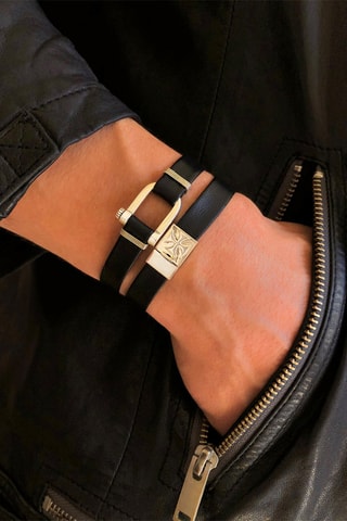 Bracelet - Cuir et argent