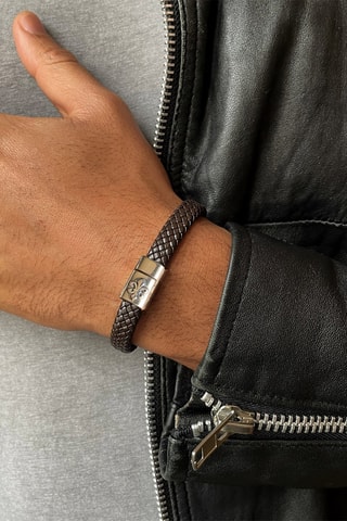 Bracelet - Cuir et argent