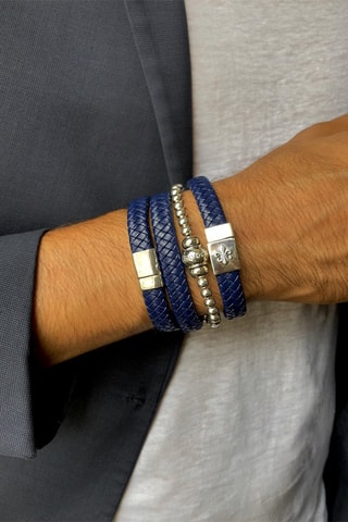 Bracelet - Cuir et argent