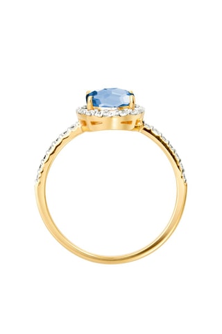 Bague - Argent doré à l'or jaune et tanzanite