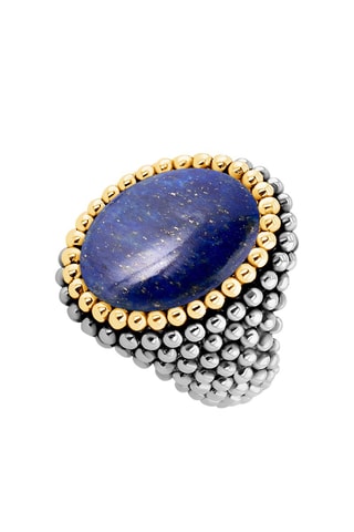 Bague Cancun - Argent et lapis-lazuli