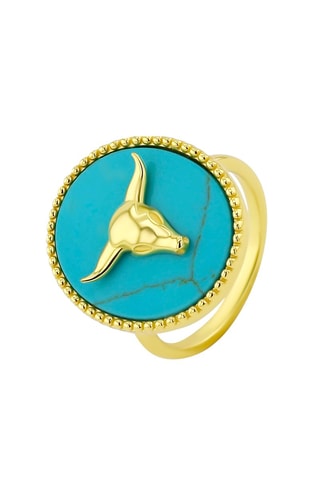 Bague dorée à l'or fin jaune