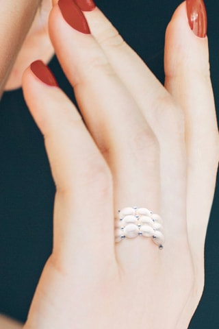 Bague - Perles de culture d'eau douce
