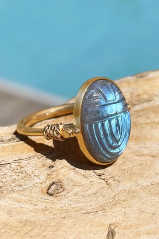 Bague - Argent et labradorite