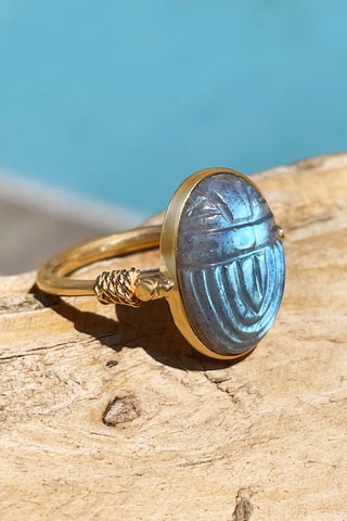 Bague - Argent et labradorite