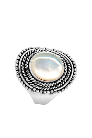 Bague - Argent et nacre