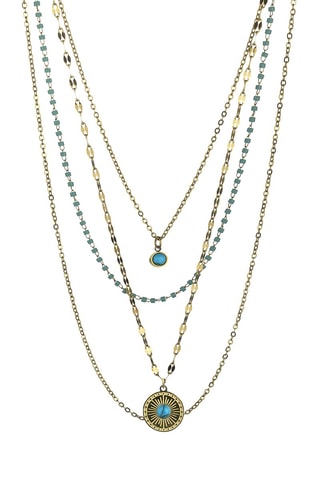 Collier Alicia Bleu - Acier inoxydable