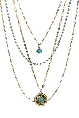 Collier Alicia Bleu - Acier inoxydable