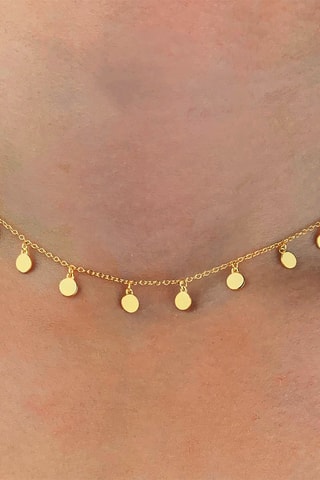 Collier - Argent plaqué or jaune