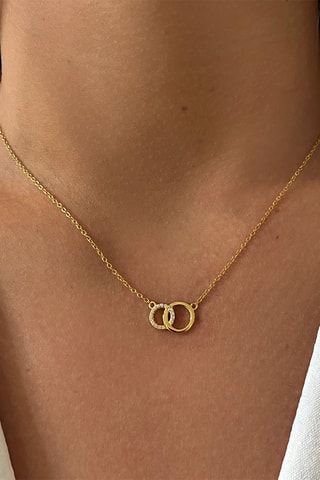 Collier - Argent plaqué or jaune