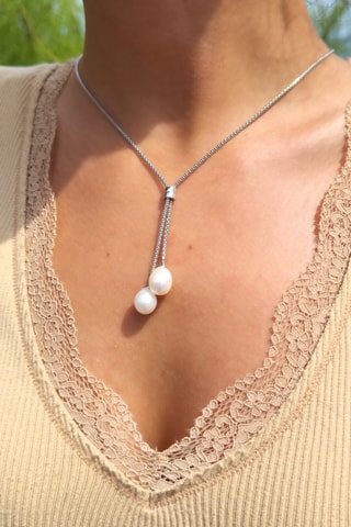 Collier Toi et Moi - Argent et perles de cultures d’eau douce