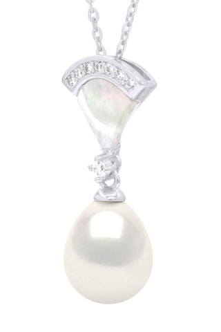 Collier - Argent, nacre et perle de culture d’eau douce