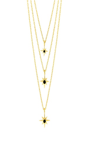 Collar - Plata chapada en oro amarillo