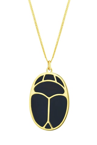 Collier doré à l'or fin jaune - Onyx