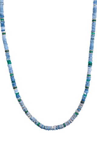 Collier doré à l'or fin jaune - Opales et onyx