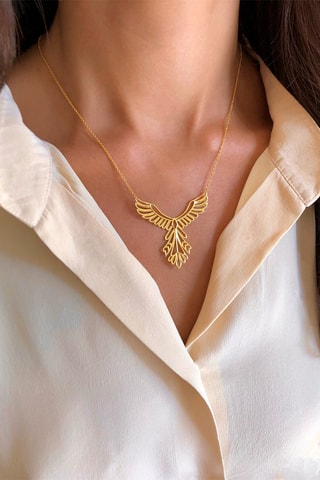 Collar bañado en oro fino amarillo