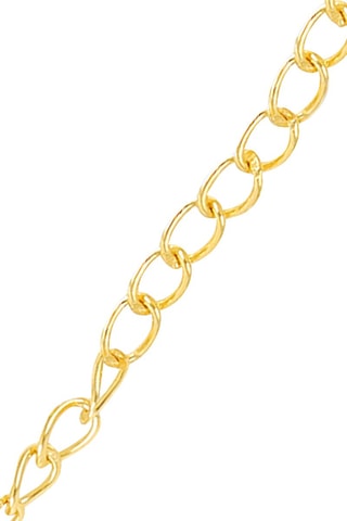 Collier doré à l'or fin jaune - Labradorite