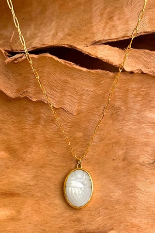 Collar bañado en oro fino amarillo - Nácar