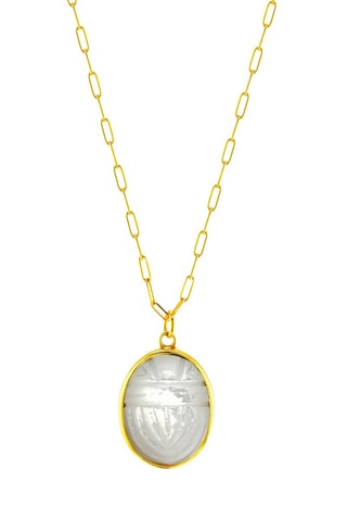 Collar bañado en oro fino amarillo - Nácar