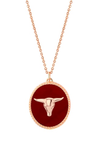 Collar bañado en oro fino rosa - Ónice