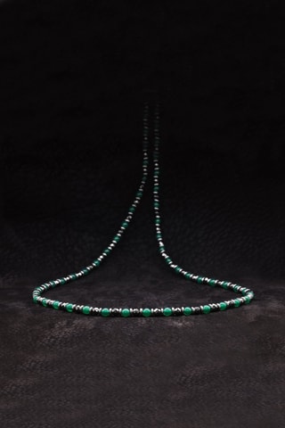 Collier Marius - Agates et hématites