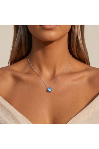Collier - Argent et tanzanite