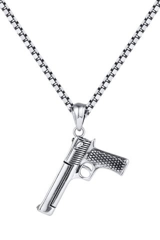 Pendentif - Argent plaqué argent oxydé