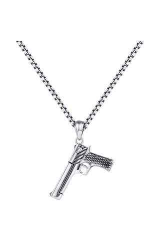 Pendentif - Argent plaqué argent oxydé