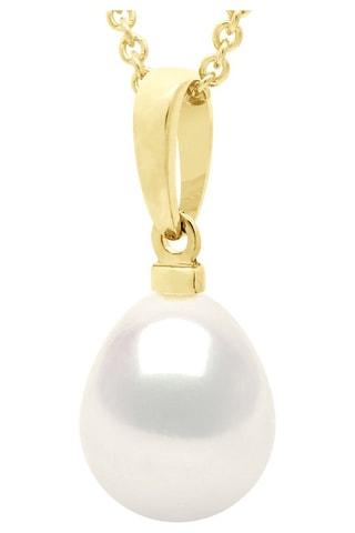 Pendentif - Argent plaqué or jaune et perle d'eau douce